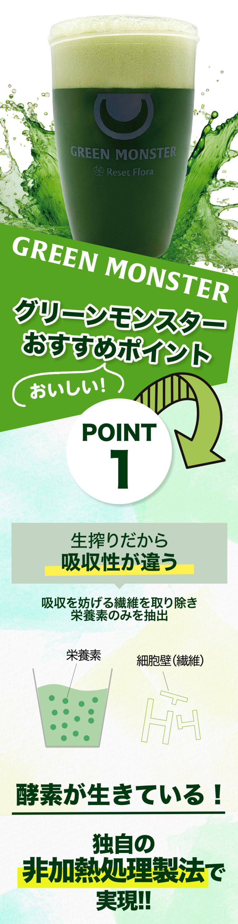 グリーンモンスターおすすめ美味しいポイント